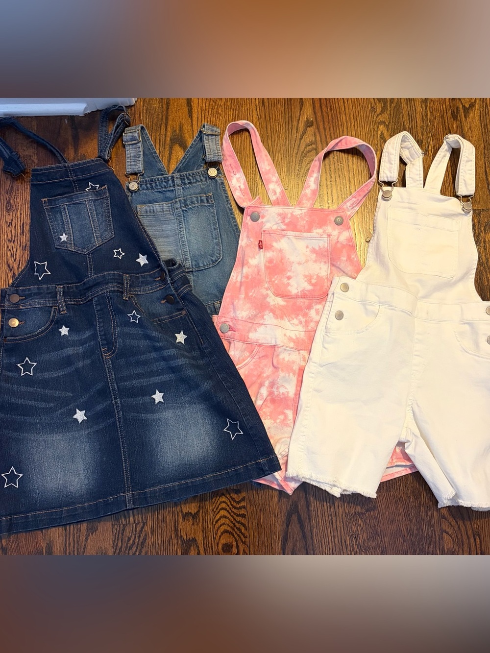 BUNDLE OF 4 GIRLS SIZE 10 DENIM OVERALLS